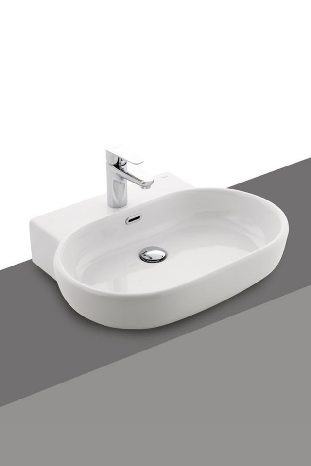 Kale Vitrifiye Zero 60*50 Cm Oval Seramik Beyaz Lavabo